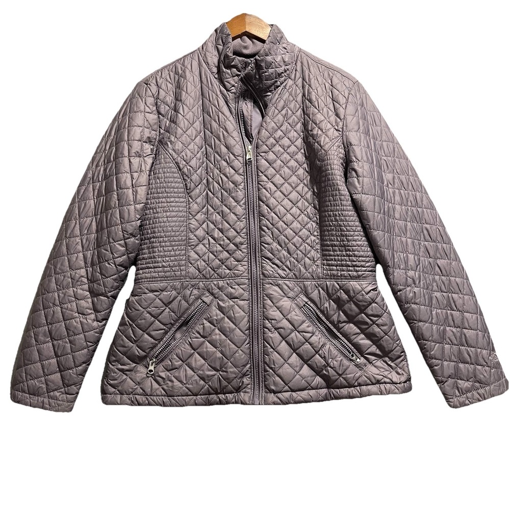 The North Face Quilted Jacket Women XL Purple Lightweight Puffer Gorpcore